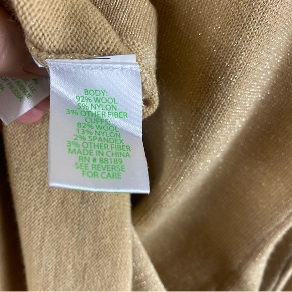 LILLY PULITZER Sariya Wool Blend Metallic Shimmer Sweater Dress Size XS - Picture 9 of 10